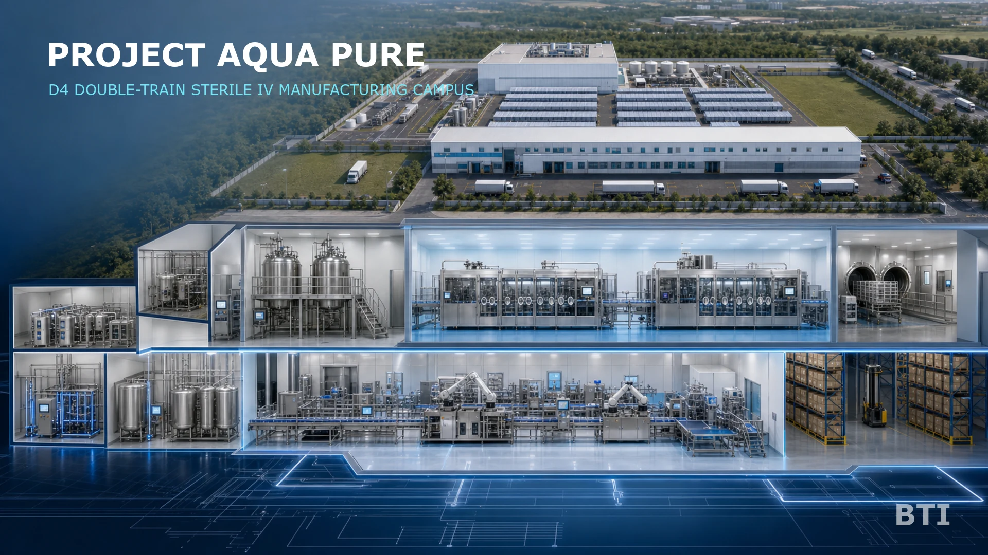 Aqua Pure D4 double-train IV manufacturing campus